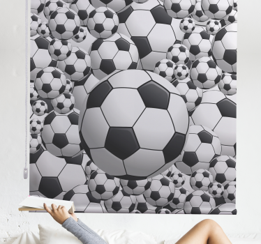 Weiße Fußballsportler Rollo - TenStickers