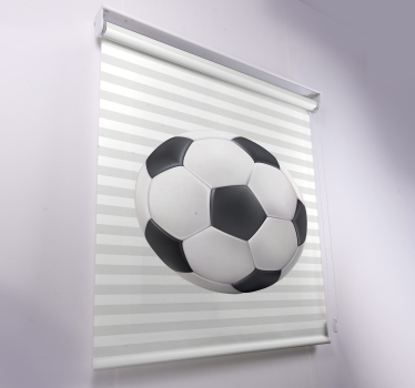 Weiß-, schwarzer Fußball Rollo - TenStickers