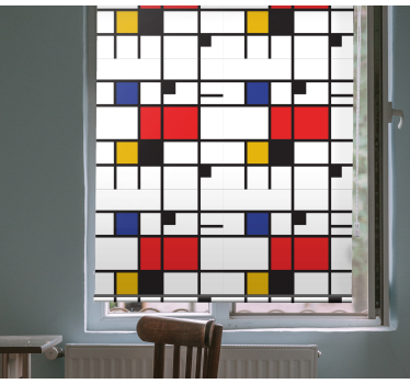 Zeichnungen Rollo Mondrian geometrische kunst - TenStickers