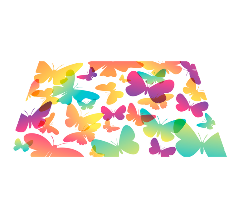 Tischset Schmetterling Regenbogen - TenStickers