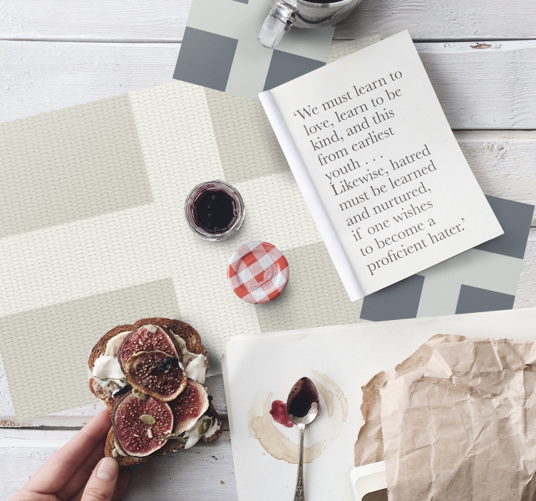 Platzdeckchen Moderne gestrickte Fahne - TenStickers