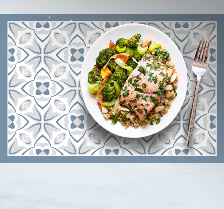 Tischset modern Modernes grizzly-muster im hampton-stil - TenStickers