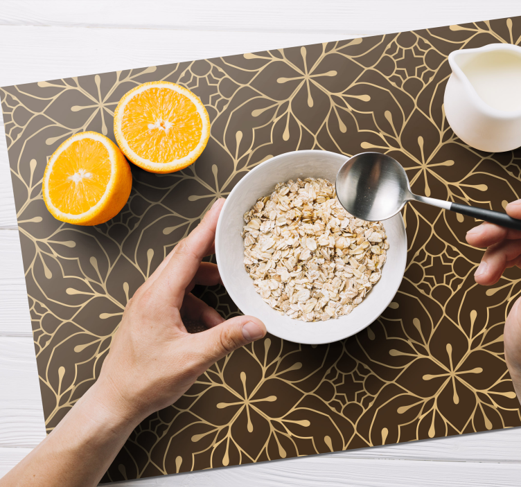 Tischset anmutige blüte idee - TenStickers