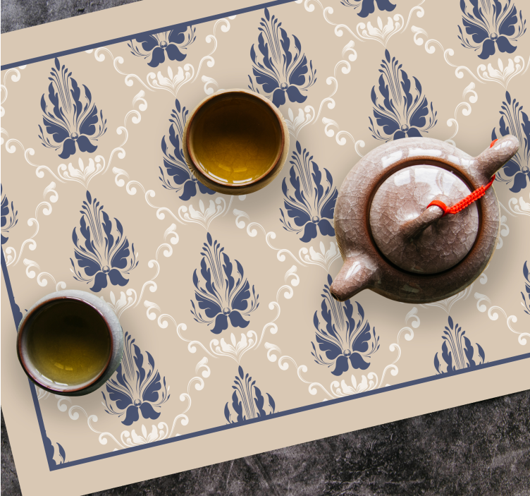 Tischset anmutiges blatt design - TenStickers