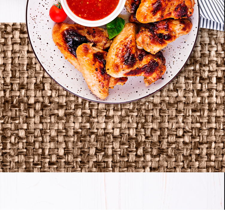 Tischset aus natürlichem fasergewebe - TenStickers