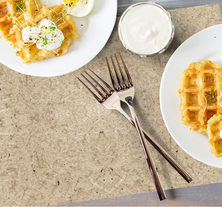 Tischset aus natürlichem gewebtem material - TenStickers