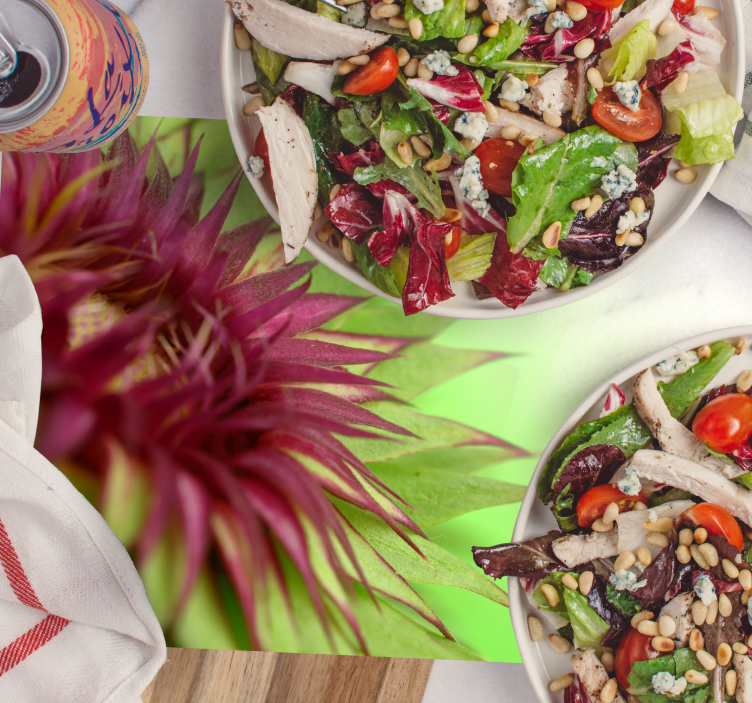 Tischset elegant Distel Design - TenStickers