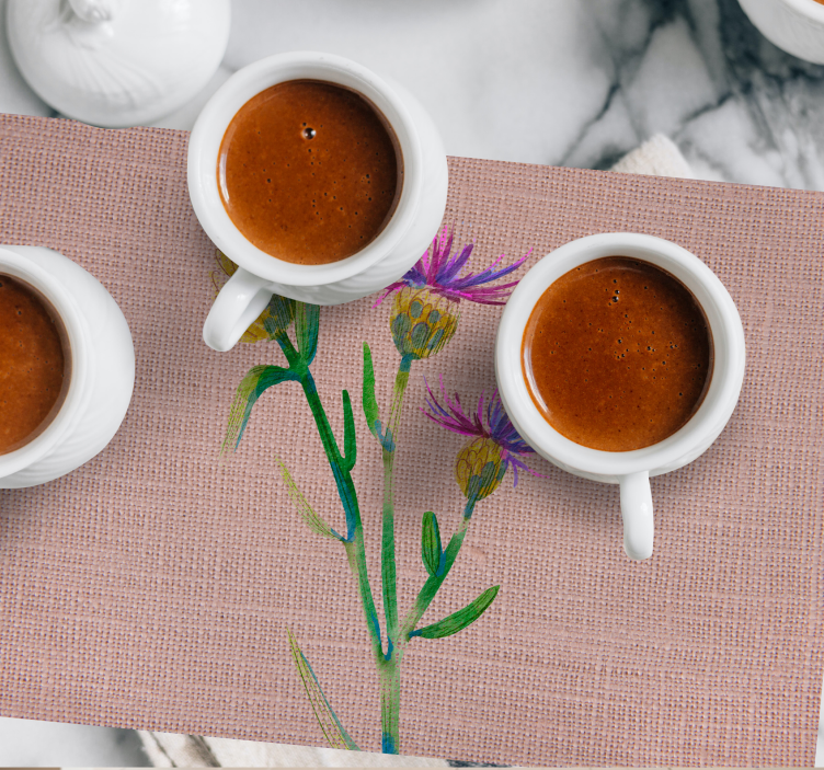 Tischset elegant gewebte Distel - TenStickers