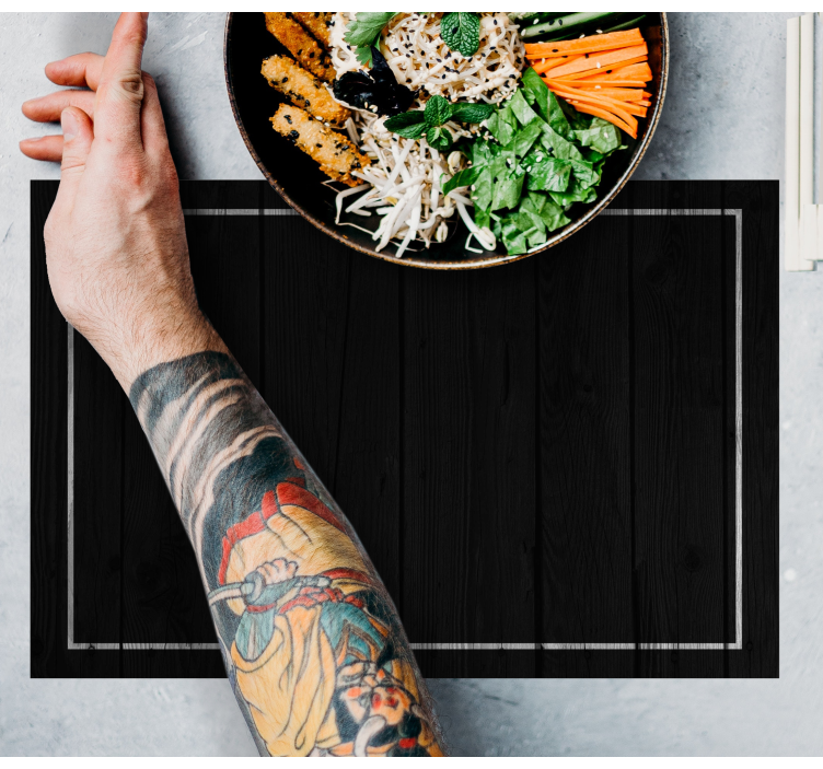 Tischset elegante schwarze oberfläche - TenStickers