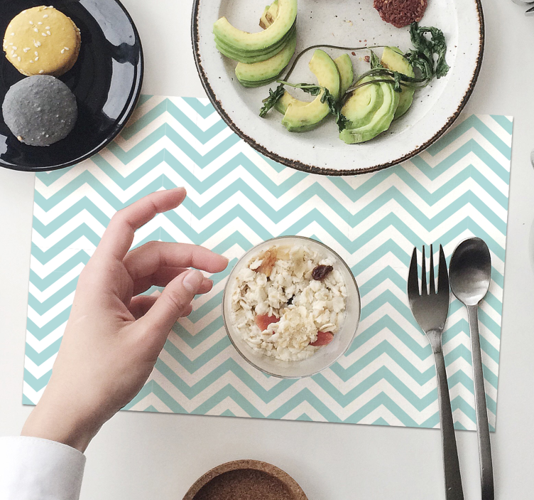 Tischset im chevron-muster - TenStickers