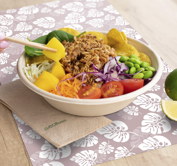 Tischset im tropischen blätterdesign - TenStickers