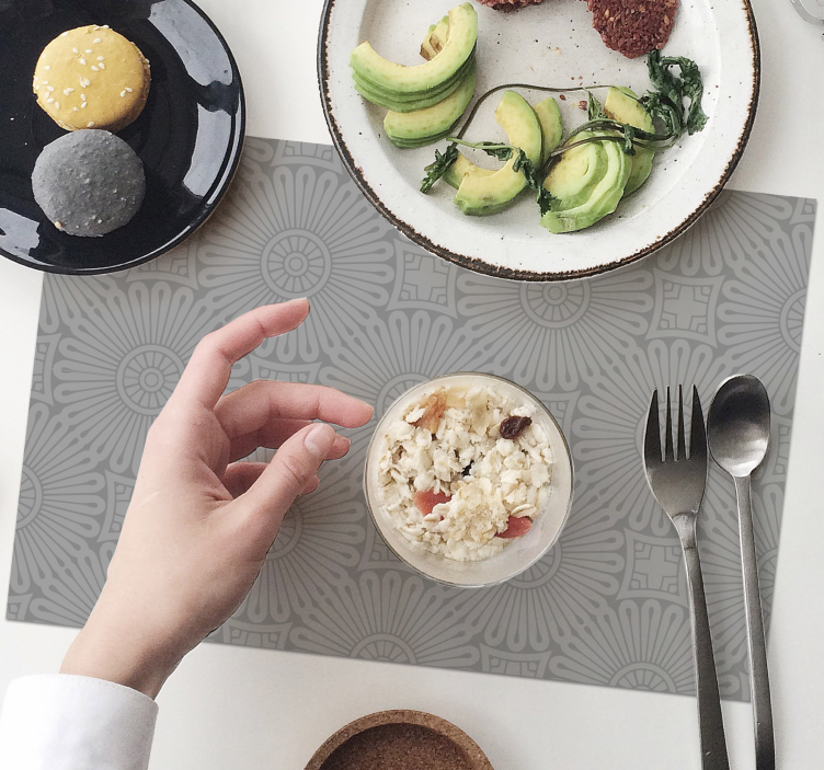 Tischset in strukturiertem grauton - TenStickers