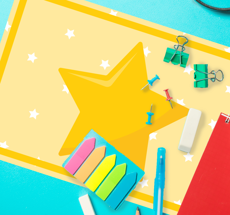 Tischset kinder bunte sternform - TenStickers