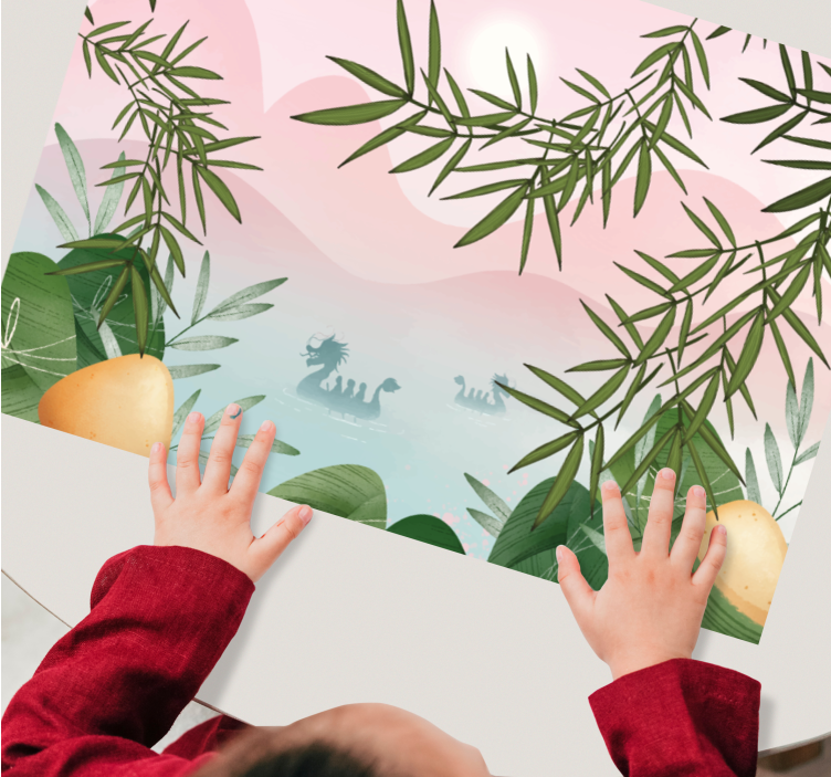 Tischset kinder zauberhafte dschungelszene - TenStickers