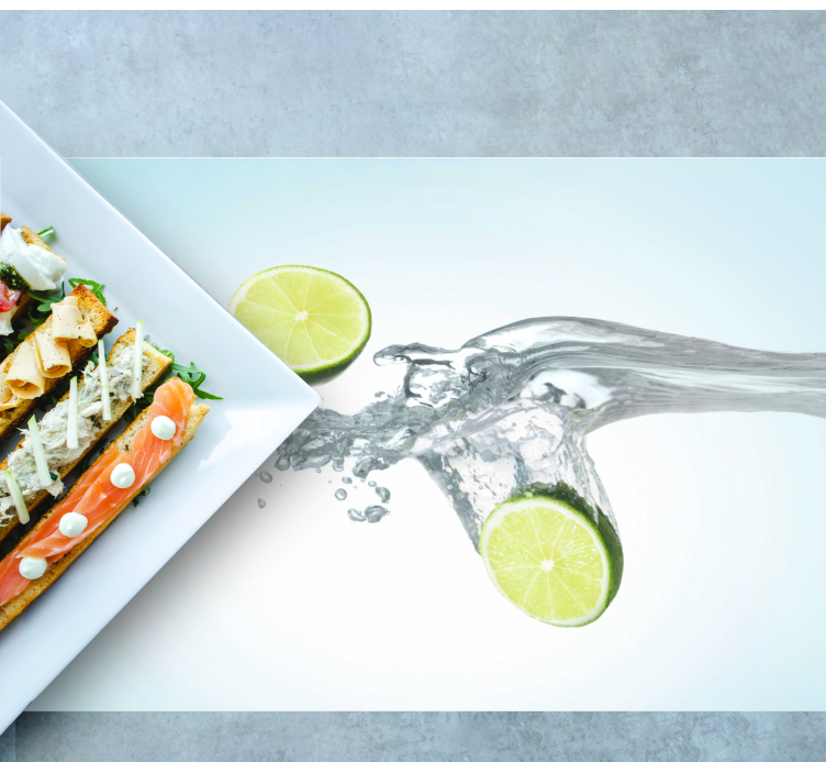 Tischset limettenscheiben spritzer - TenStickers