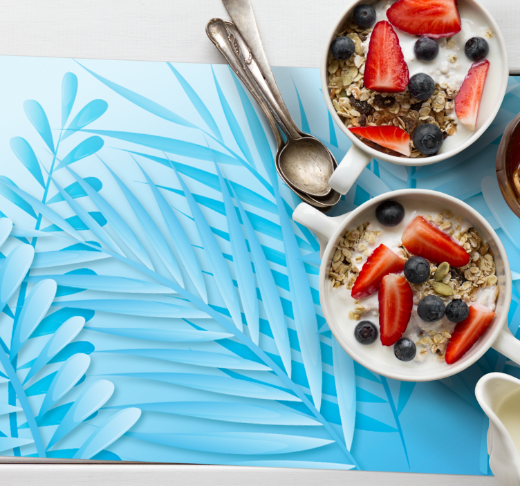 Tischset mit blättrigem palmenmuster - TenStickers