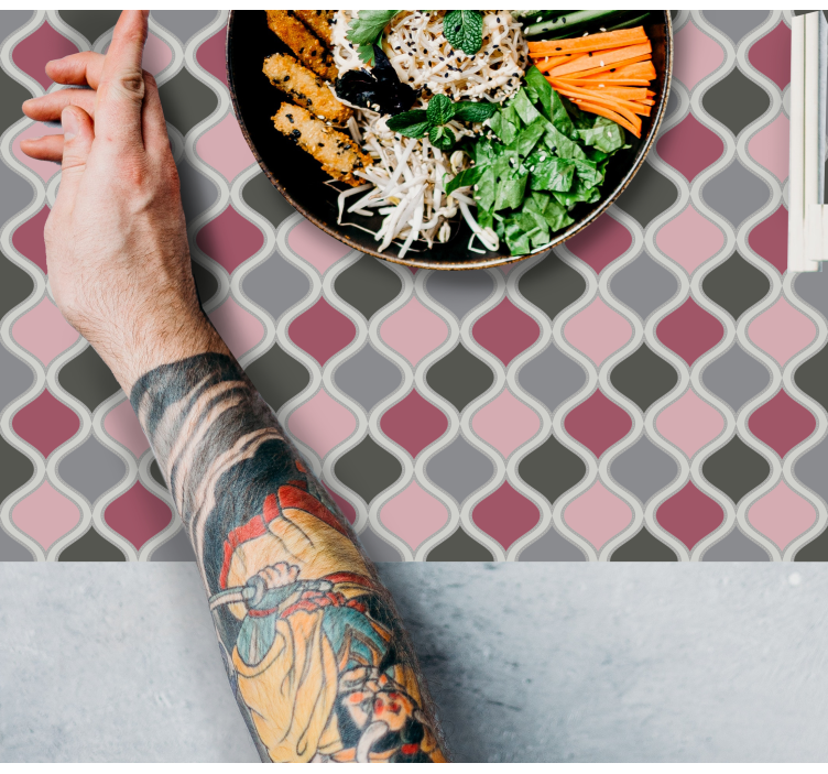 Tischset mit buntem musterdesign - TenStickers