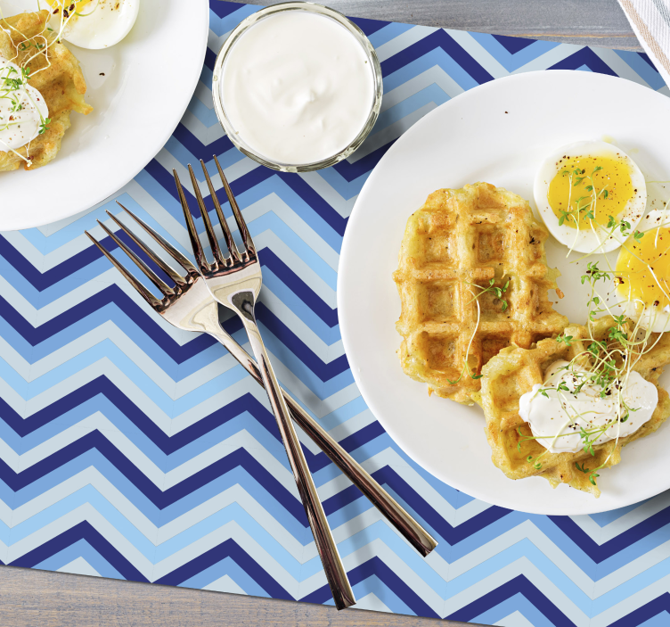 Tischset mit chevron-muster oberfläche - TenStickers