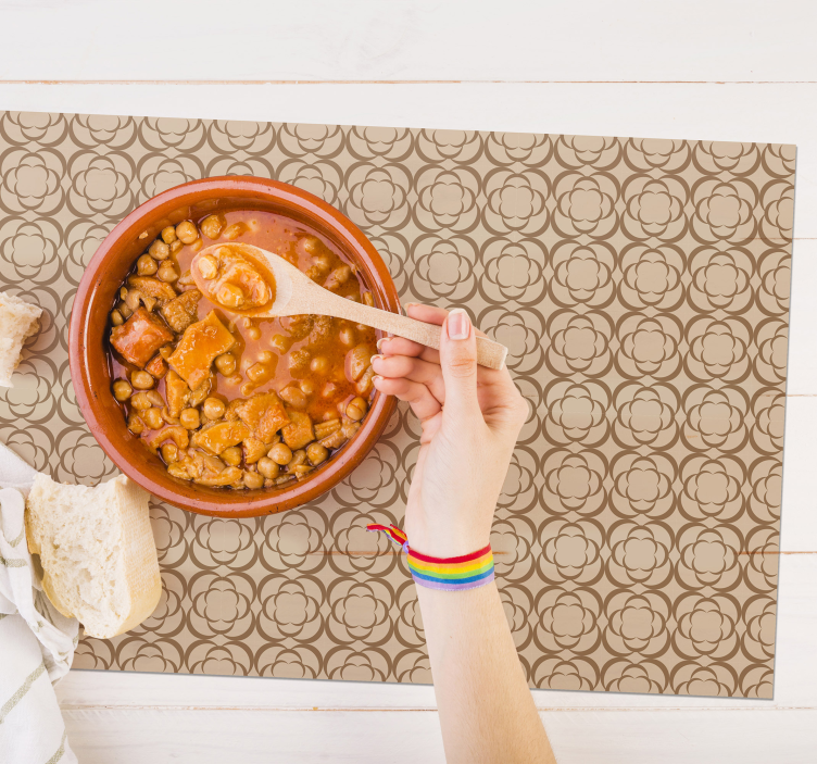 Tischset mit elegantem gemustertem design - TenStickers