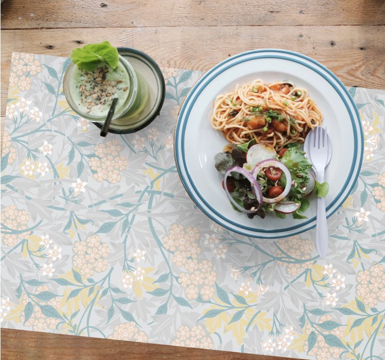 Tischset mit floralen texturen - TenStickers