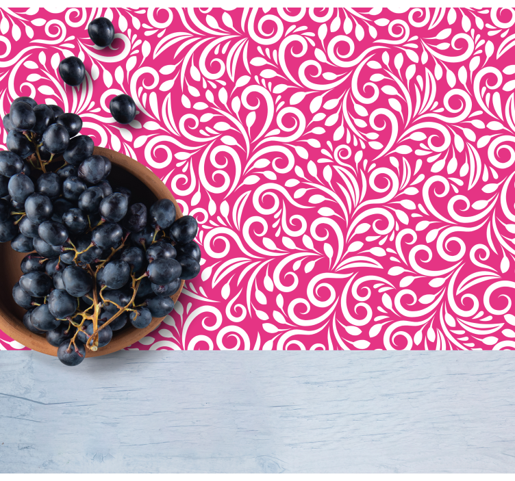 Tischset mit floralen wirbelmustern - TenStickers