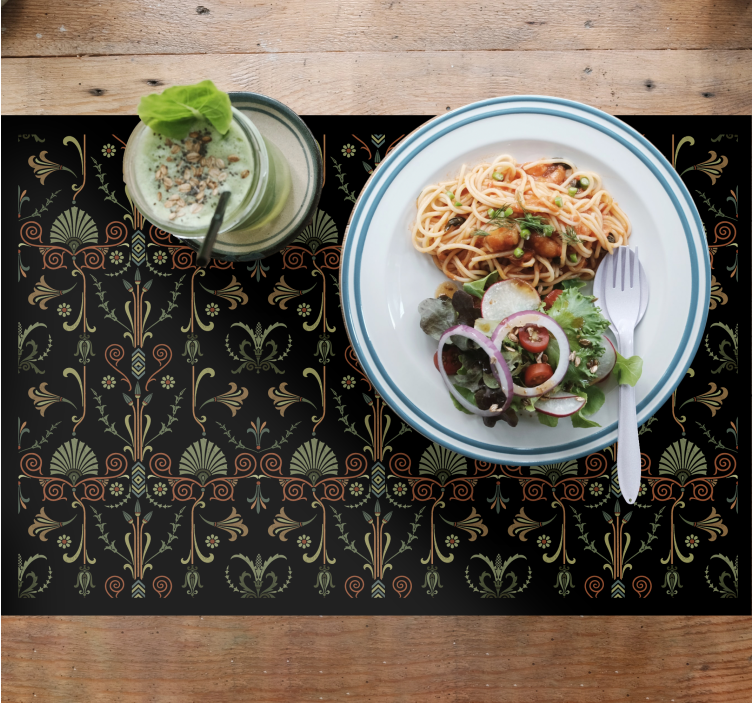 Tischset mit floraler strukturierung - TenStickers