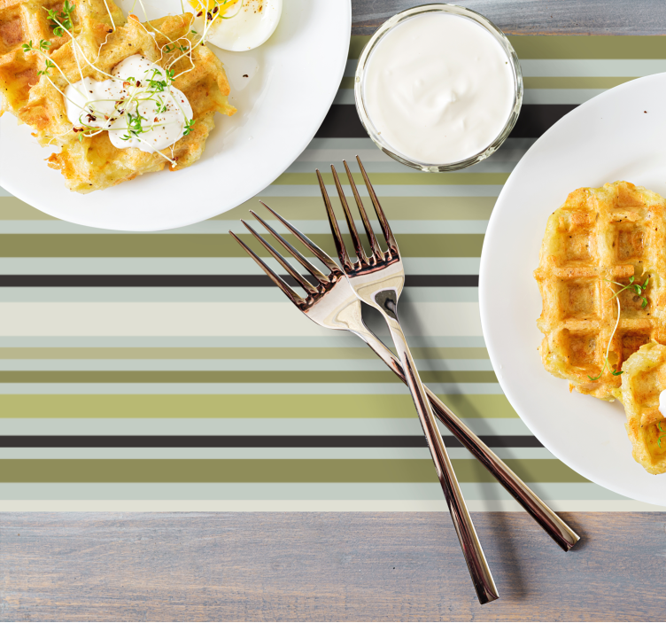 Tischset mit gestreiftem muster - TenStickers