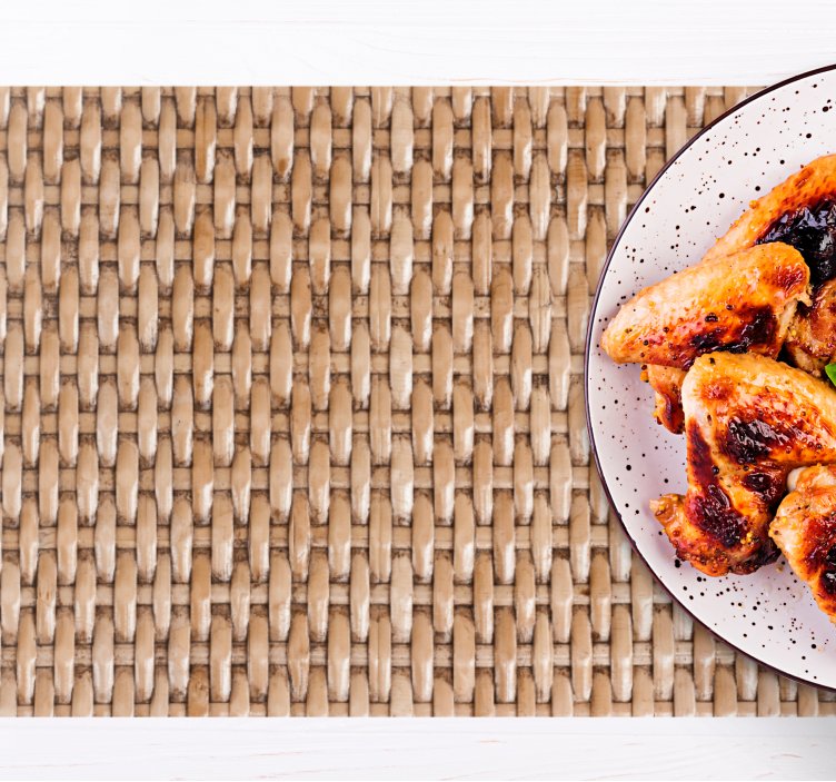 Tischset mit gewebter strukturoberfläche - TenStickers