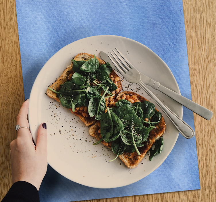 Tischset mit glatter blauer oberfläche - TenStickers