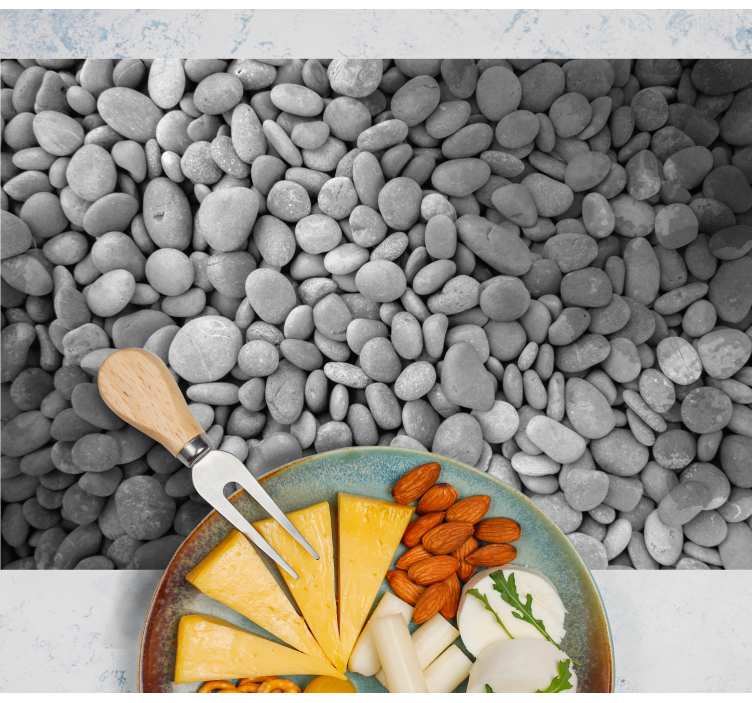 Tischset mit glatter kieseloberfläche - TenStickers