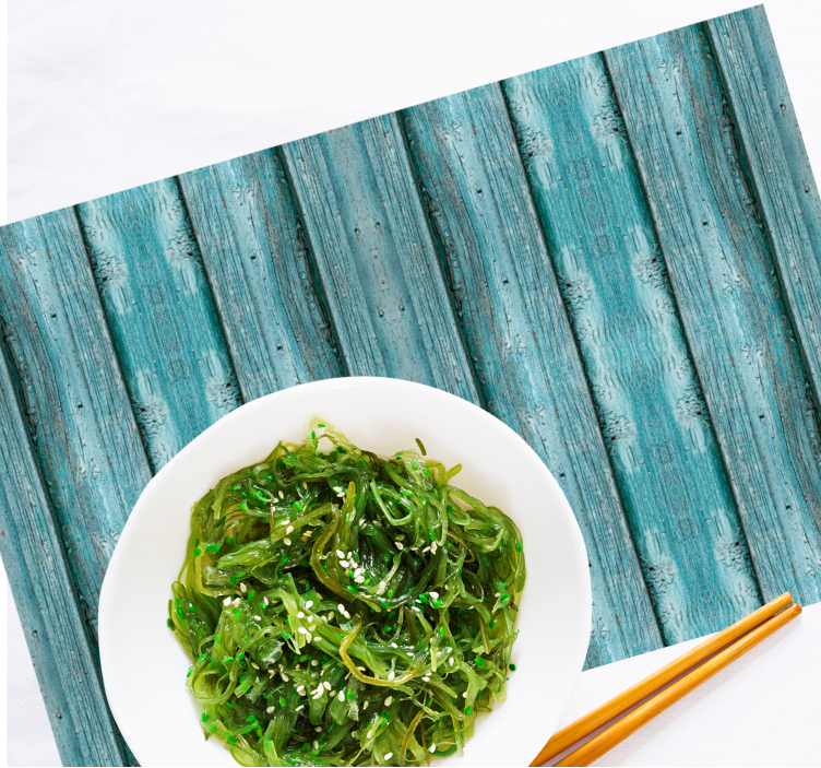 Tischset mit holzplanken-hintergrund - TenStickers