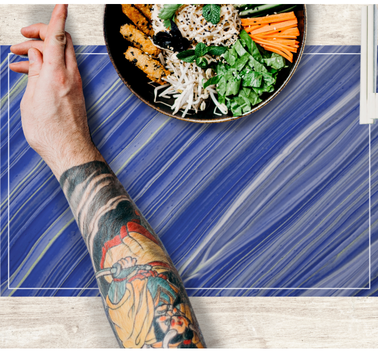 Tischset mit marmorstruktur oberfläche - TenStickers