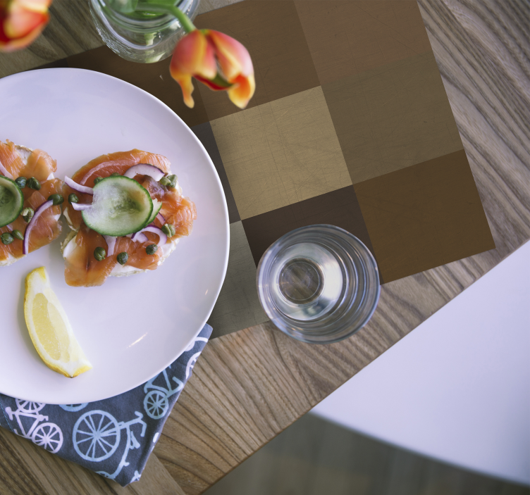 Tischset mit patchworkmuster oberfläche - TenStickers