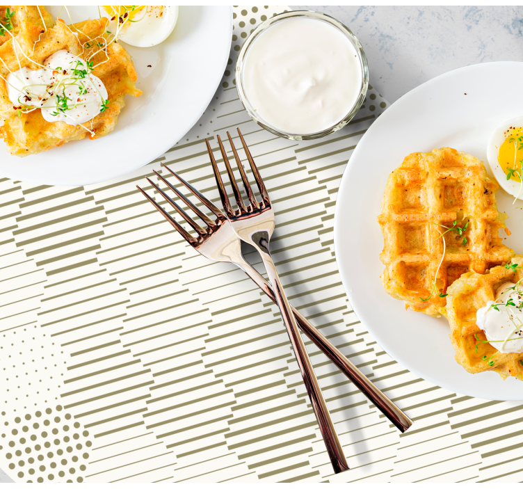 Tischset mit stilvollem geometrischem muster - TenStickers