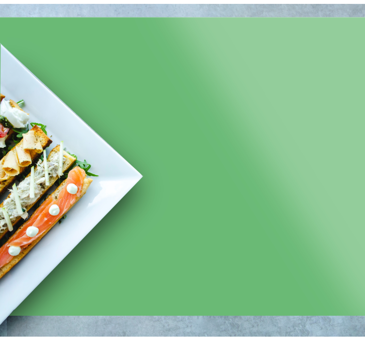 Tischset modern elegantes grünes tablett - TenStickers