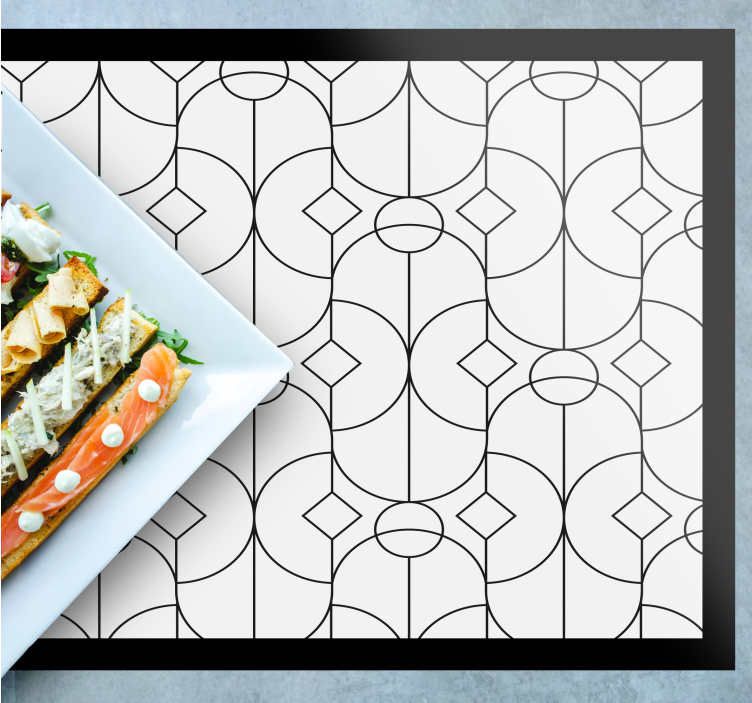 Tischset modern im geometrischen musterstil - TenStickers