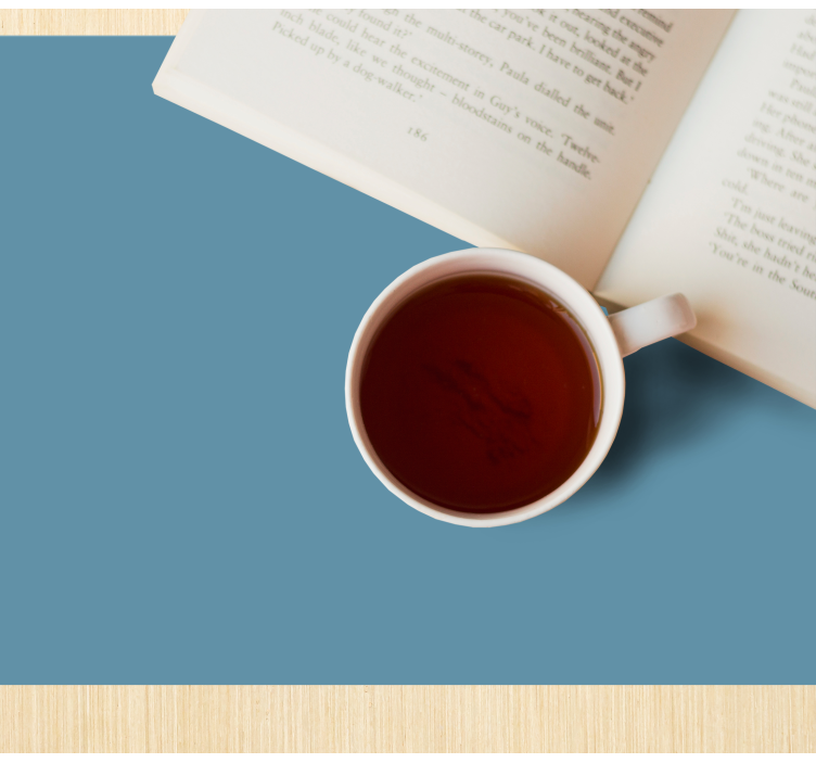 Tischset modern kaffeetasse Überbuchung - TenStickers