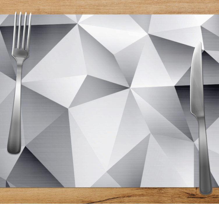 Tischset modern mit geometrischem metallic-muster - TenStickers