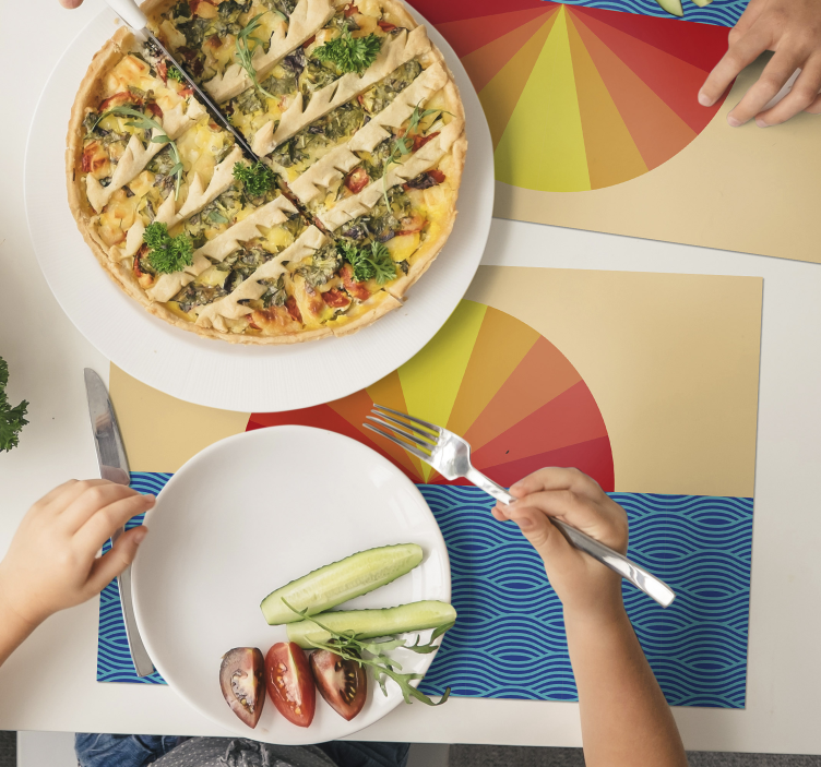 Tischset sonnenaufgang ozeanwellen - TenStickers