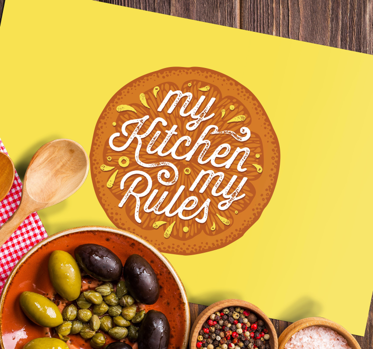 Tischset text küchengesetz erklärung - TenStickers