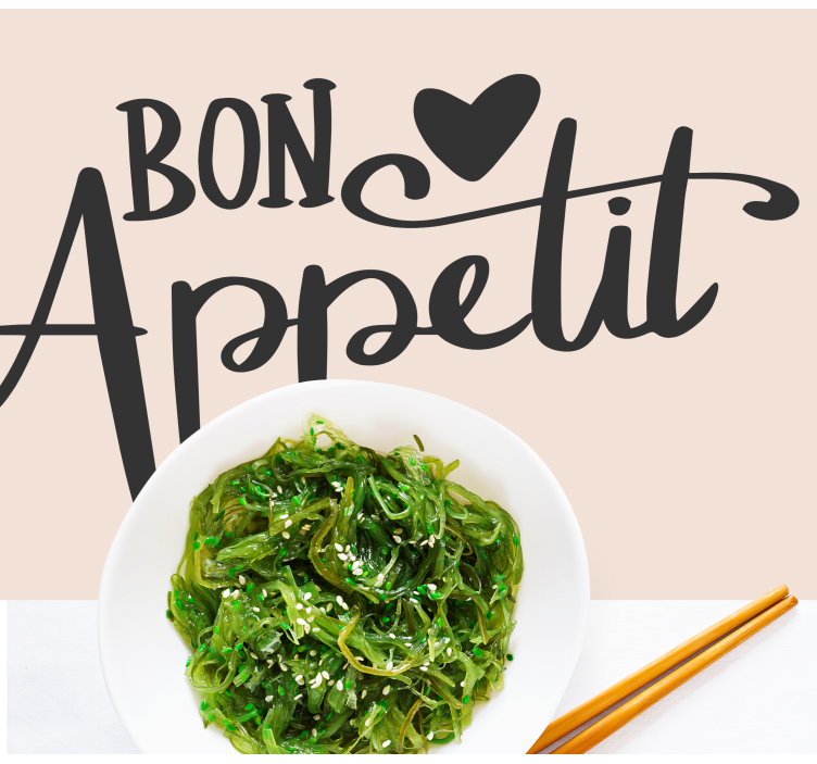 Tischset text mit bon appetit spruch - TenStickers