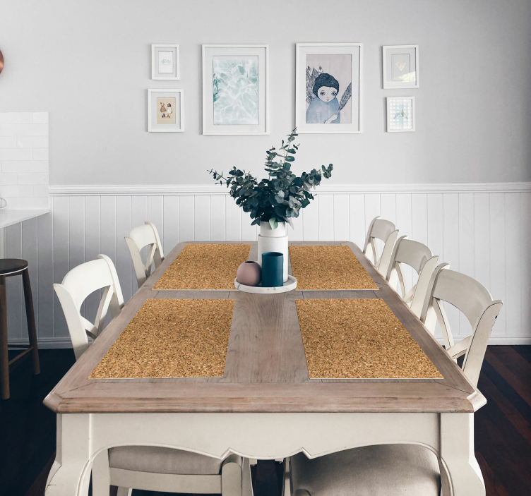 Tischset Textur Kork Textur Tischdecke - TenStickers