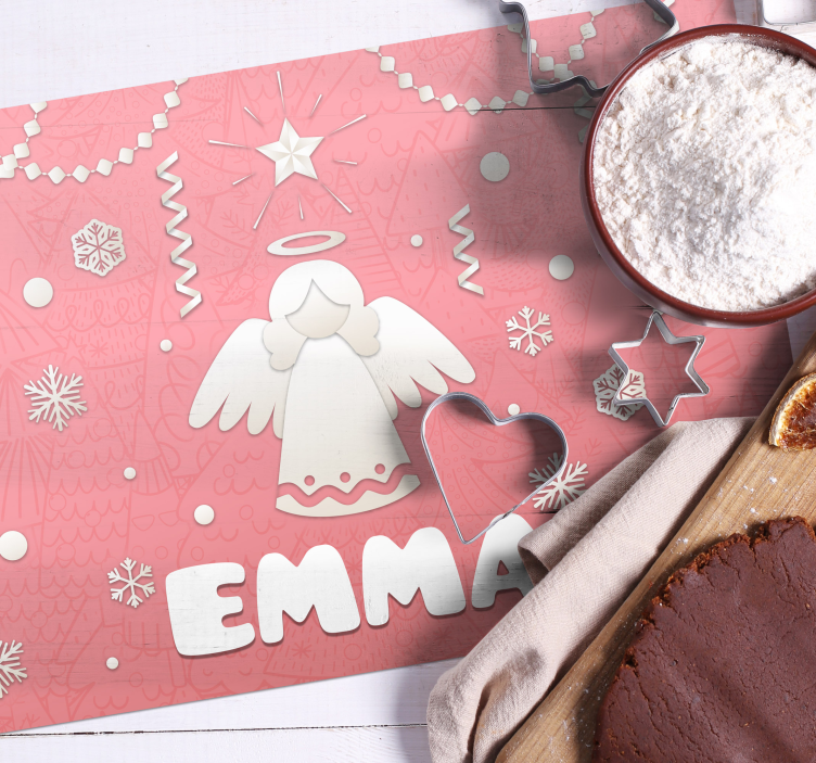 Tischset weihnachten engel feiertag motiv - TenStickers