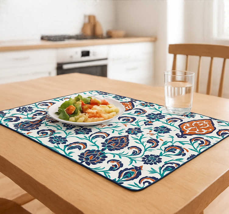 Tischsets originell bunte geometrische blumenmandalas - TenStickers