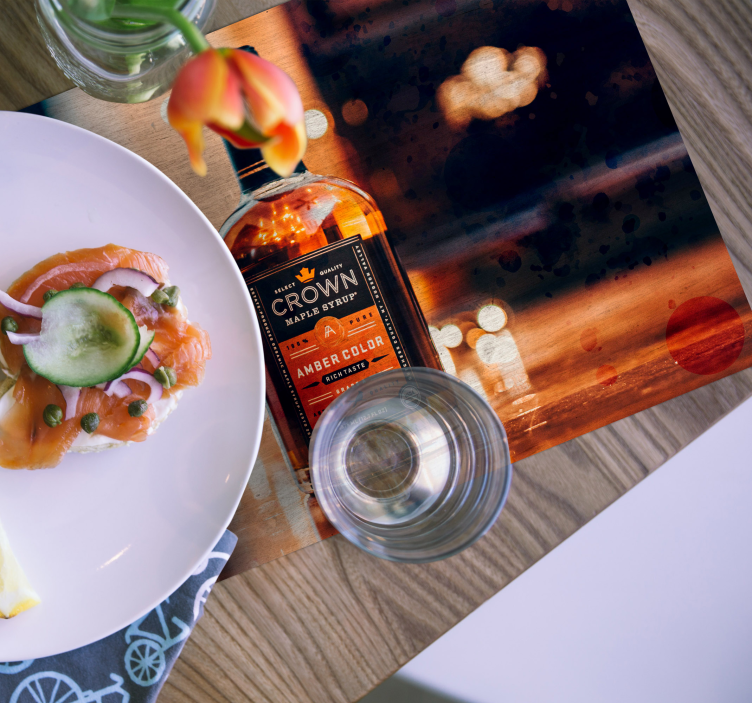 Tischsets originell flasche mit dunst - TenStickers