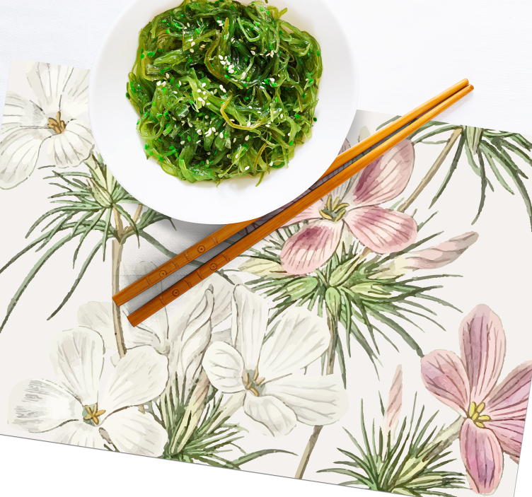 Tischsets originell florales botanisches arrangement - TenStickers