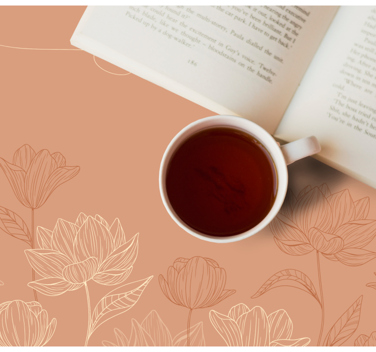 Tischsets originell florales teearrangement - TenStickers