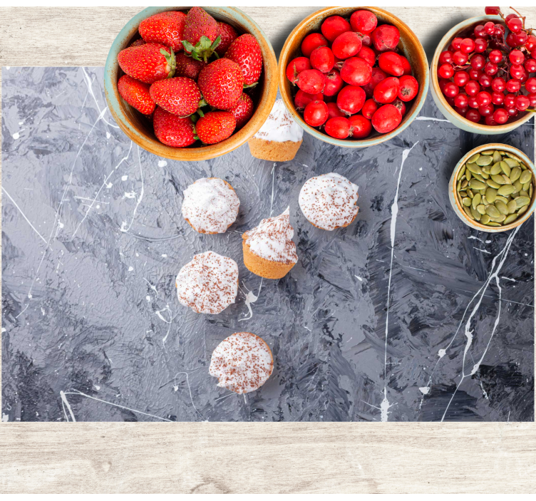 Tischsets originell für leckere mini-cupcakes - TenStickers
