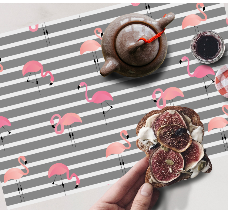 Tischsets originell im flamingo-muster - TenStickers