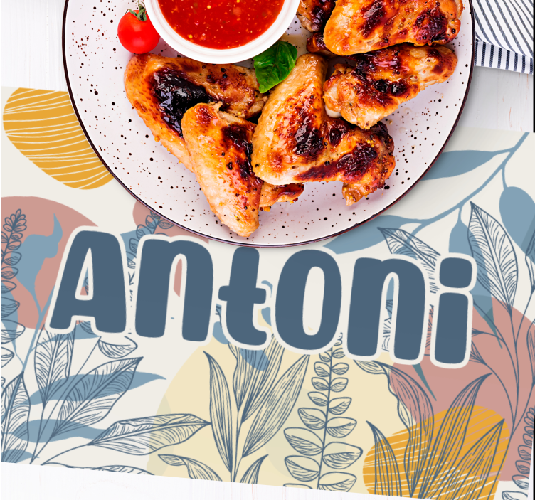 Tischsets originell im stilvollen namensdesign - TenStickers